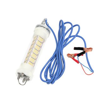 Green White Blue DC12V 200W LED Submersible Night Fishing Lure Bait Lamps Underwater Squid Fishing335Q