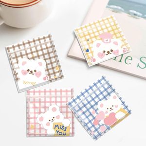 Gift Wrap 50pcs Cartoon Bear Cookie Candy Zipper Packaging Bag Kawaii Snack Biscuit Kids Halloween Wedding Decor Supplies