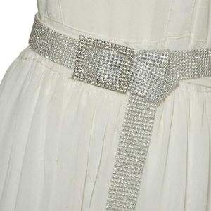 Cintos 2023 Mulheres Crystal Belt Luxunhão 9 fileiras Todas