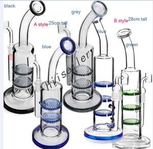 Narghilè Shisha Occhiali spessi Dab Bong WaterPipes Percolatore Acqua Bong Vetro Oil Rigs Banger