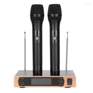 Microphones Wireless Microphone 1 For 2 Noise Reduction Comfortable UHF FM Home KTV US Plug