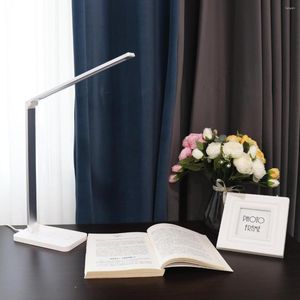 Table Lamps LED Wireless Desk Lamp 5 Color Stepless Dimmable Touch USB Chargeable Reading Eye-protect Business Night Light