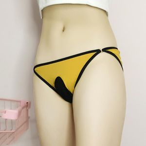 Mutande Mens Sexy Sissy Pouch Mutandine Bikini in cotone Perizoma perizoma Vita bassa Biancheria intima da uomo Lingerie erotica MutandeUnderpan