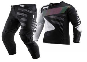 MOTORCYCLY APARELO 2022 LEAT 55 Jersey de motocross e calças MX Conjunto de equipamentos combinados de motocicleta verde fora de corrida