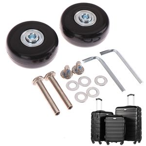 Bag Parts Accessories Black Luggage Suitcase Replacement Wheels Repair OD 40/50mm Axles Deluxe With Screw 230106