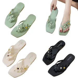 Slippers Summer Girl Flip-flops não deslizam sapatos de praia flags de moda de moda