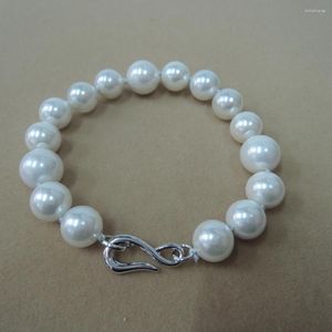 Strang Mode Perlenarmband aus Muschelperle - 10-12mm Perfektes rundes Armband - gutes Geschenk für Mutter