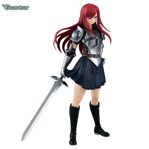 Экшн -фигуры Vicootor Оригинальное аниме Рисунок 17см Fairy Tails Erza Scarlet Figure Collectable Model Toys для мальчиков T230105