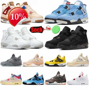 2023 top ogPlus Size 50 Mens Basketball Shoes 4 4s University Blue White Oreo Red Thunder Sail Cool Grey Black Cat Jumpman Eur 48 49 US 13 14 15 16 Sneakers Trainers