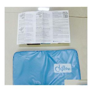 Pillow Wholesale Muscle Relief Summer Ice Pad Masr Therapy Slee Aid Insert Pillows Mat Cooling Gel With Color Box Dh0952 Drop Delive Dhmxg