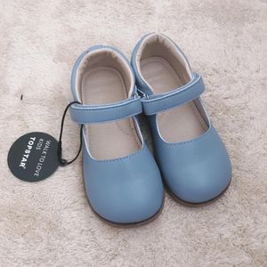 Flat Shoes Mary Janes 2023 Spring Autumn Children's Small Leather Candy Color Kindergarten Girls Single Flats Casual