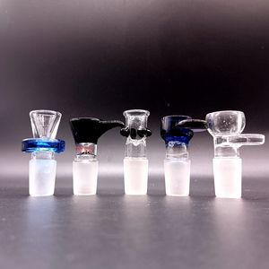 Tjock glasskål för bong 14mm 18mm Joint Slide Bowls Rökitillbehör för vattenrör Bongs