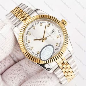 Relógios femininos Elemento mecânico automático e masculino Tabela de datas 36/41mm Movimento durável de precisão Movimento luminoso em aço inoxidável dourado Relógios de pulso 3P15