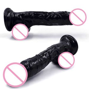 Sex leksak dildos mossa konstgjord penis kvinnlig onani artefakt linje elektrisk vibrator vuxen leksak sucker slitage