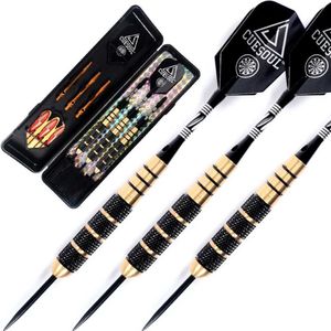 Dart Cuesoul 3st/Set Professional 24g mässingsstålspets dart med fina dartflyg aluminium Dart Shaft Sports 0106