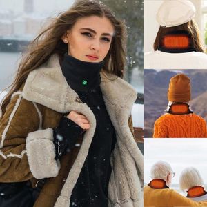 Szaliki zamrażające z kapturem rurka szyi podgrzewacze unisex solidny szalik 3 prędkość kolorowa dla mężczyzn Casual Winter Wanderber Gaiter