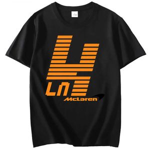 2023 F1 Team Formula One T Shirt Men's McLaren Racing Club Summer For Men Women Kortärmade toppar Streetwear Lando Norris 3B78