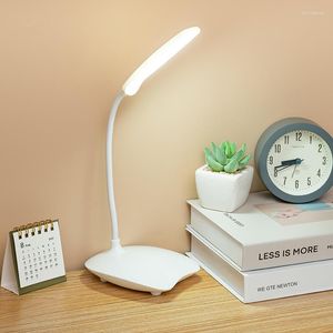 Lampade da tavolo Lampada da libro a LED regolabile per studenti domestici con clip a collo d'oca Lampada da scrivania flessibile per lettura notturna a 7 LED Leggi