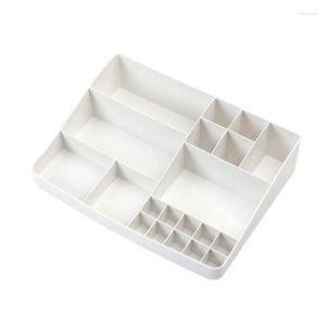 Storage Boxes Minimalist Desktop Cosmetics Box 13 Grid Large Capacity Plastic Household Items