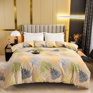 Bedding sets 100 Cotton Brushed Duvet Cover Comfortable Printing Quilt Twin King Size Warm in Winter 230105