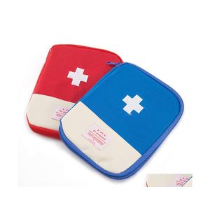 Borse portaoggetti Borsa portatile di sopravvivenza di emergenza Mini Kit di pronto soccorso per famiglie Kit per auto Home Medical Sport all'aria aperta Viaggi Dbc Consegna di goccia Dhfqw