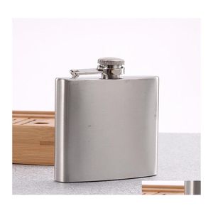 Hip Flasks Stainless Steel Pocket Mini Flask Alcohol Whiskey Liquor Screw Cap 4/10/18 Oz Outdoor Portable Wine Bottles Vf1322 Drop D Dhbr9