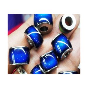 Pietre preziose sciolte che cambiano colore Mood Bead Tube Stone Emotion Feeling Temperature Change Charms Beads 100Pcs / Lot Drop Delivery Jewelry Dhvkc