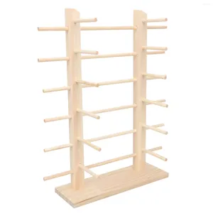 Schmuckbeutel Gläser Ständer Halter Display Sonnenbrille Rack Organizer Brillen Brillenregal Holz Aufbewahrung Desktop Eyelastien Brillen Brillen