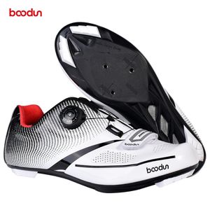 Cyklande skor BooDun Road Shoes Men's Ultralight Breattable MTB Bike Self-Locking Professional Sports Bicycle Racing