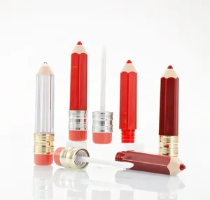 Fashion Empty Lip Gloss bottle Container Clear Lip-Balm Tubes Pencil Shape Lipstick Refillable 20pcs 5ml