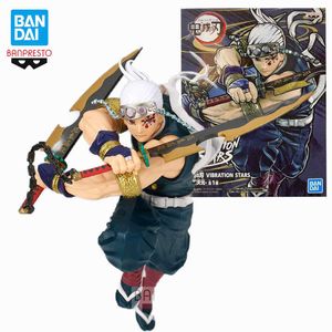 Экшн -фигуры в запасе оригинал uzui tengen Vibration Stars Stars Banpresto Demon Slayer Kimetsu no Yaiba Anime Figur Collection Model Toys T230105