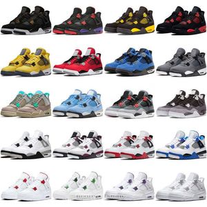 5A Jumpman 4 4s Basketball Shoes Boot Mens Womens Running Shoe Black Cat White Oreo Red Thunder Canyon Purple Men women Sports Off Sail Out Sneaker 1S