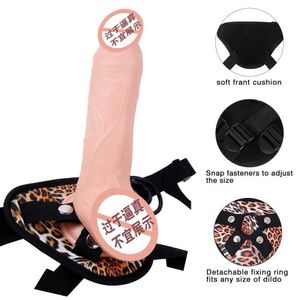 Sex Toy Dildos Collar Image Simulation Múltipla calça vestível pênis destacável masturbador feminino falso