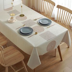 Table Cloth GIANTEX Nordic Style pvc Household Checkered Waterproof cloth Printing Plastic oil Resistant Home 230105