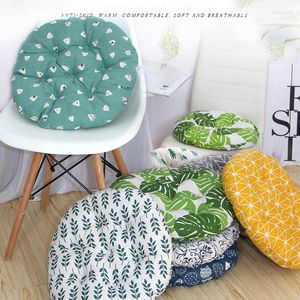 Pillow Round Cotton Linen Seat Computer Office Sit Students Stool Table Sofa Buttocks Chair