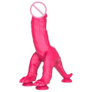 Kosmetyki nowe potwora smoka dildo kolor silikonowe zabawki realistyczne dinozaur fałszywe penis dla dorosłych uchwyt fantasy masturbacja seksowna