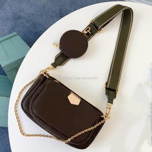 Whole discount Designer Women bags Handbag Shoulder Bag original box luxury flower letters clutch purse woman three in one292d