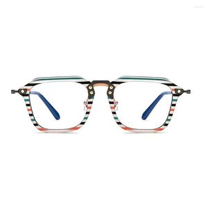 Sunglasses Frames 80347 Titanium Acetate Fiber Ultra-light Luxury Glasses Frame Men's And Women's Optical Fashion Computer