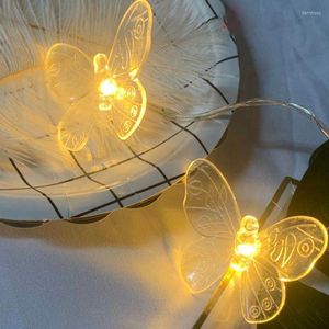 Saiten Schmetterling Batterie Fee Licht Multi Farben LED Lampe Outdoor Indoor Dekorative Beleuchtung Für Garten Party Weihnachten String Lichter