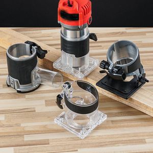 Other Power Tools 65mm Plunge Router Base Dust Cover Vacuum Cleaner Trimming Machine Wood Milling Stand For Tupia DRT50 3709 230106