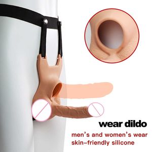 Sex Toy 3 dimensioni Vibratori indossabili Dildo per mutandine doppia penetrazione Pene giocattolo anale Butt Plug per lesbiche Gay Cinturino regolabile silenzioso