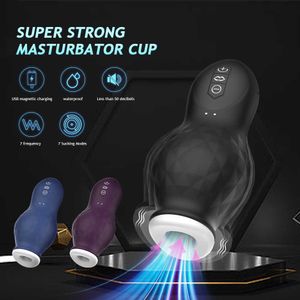 Beauty Items Automatic Male Masturbator Cup Soft Pussy sexy Toys Vagina Adult Endurance Exercise Products Vacuum Pocket for Men