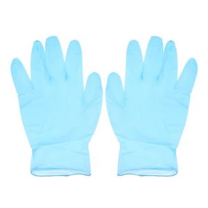 Niebieskie rękawiczki do egzaminu nitrylowego Lateksowe gumowe jednorazowe rękawiczki bez sterylnych rękawiczek 100 sztuk238t
