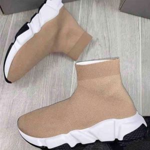 2023 Designer-Plattform-Damen-Männer-beiläufige Socken-Schuhe stricken Socken-Läufer-Schuh-Turnschuhe Stretch-Schwarz-Weiß-Graffiti-Dunkelmarine-Trainer