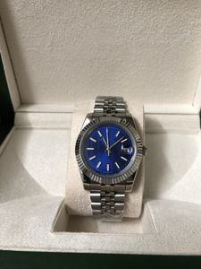 2023 Con scatola originale Orologio di lusso di alta qualità Vetro zaffiro 41mm DAYJUST BLUE Dail Orologi da uomo meccanici automatici in acciaio inossidabile