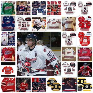 Хоккейные майки обычай oshawa Generals сшитые хоккейной майкой 67 Райан Ганье 83 Оскар Олауссон 8 Доусон МакКинни 25 Давид Иисус 42 Кэмерон Батлер