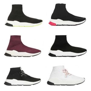 2023 Designer Calzino Stivali Runner Calzini in maglia 1.0 Scarpe da corsa Casual Donna Uomo Sneakers con plateau Stretch Nero Bianco Graffiti Blu scuro Scarpe da ginnastica Sport Sneaker NO17A