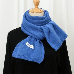 スカーフ160cm冬のニットスカーフ厚いラップロングサイズ男性暖かい女性のソリッドカラーウールブファンダ暖かいネッカチーフネック
