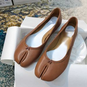 Dress Shoes toe single shoes women's ballet sheepskin round head shallow flat heel pig shoes