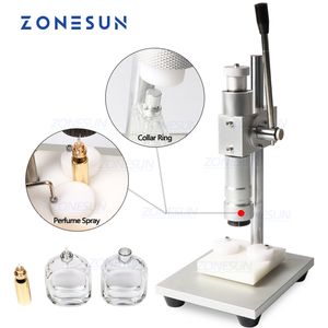 ZONESUN Macchina per aggraffatura manuale Tappatrice per profumo Tappo per collare in metallo Tappatrice per pressa Tappatrice per spray Guarnizioni per piegatrice ZS-TYG2